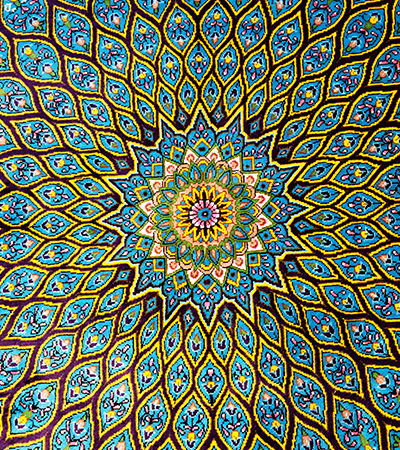 イスファハン産のペルシャ絨毯